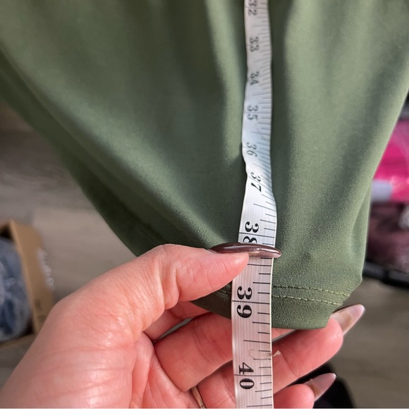 Brigette Brianna Dark Olive Green Soft Stretch Long Sleeve Modo Length Dress M - Picture 5 of 7